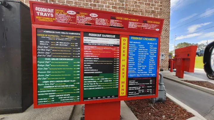 Cookout at 904 S Park St, Carrollton, GA