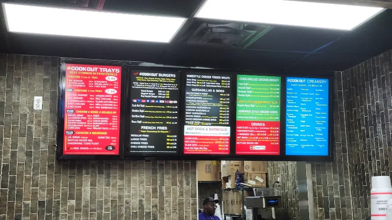 Cookout at 1909 Skibo Rd, Fayetteville, NC
